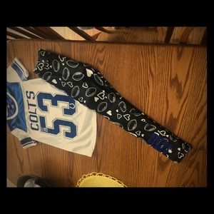 Girls team apparel Colts outfit
